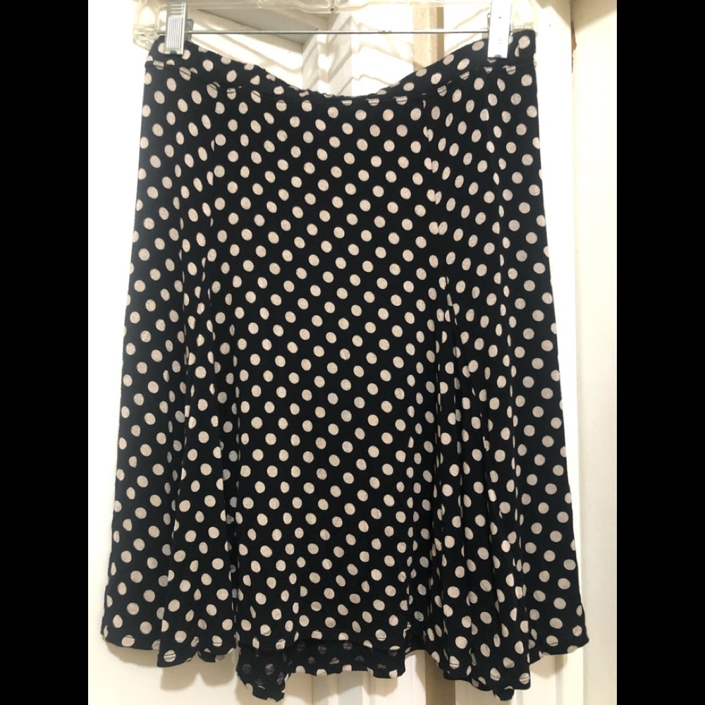 Max Edition polka dot Aline skirt